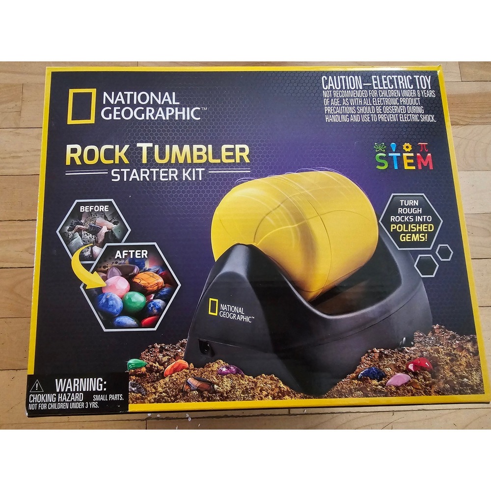 National Geographic Rock Tumbler Starter Kit STEM Science Toy NGTUMBLER2 Ages 8+